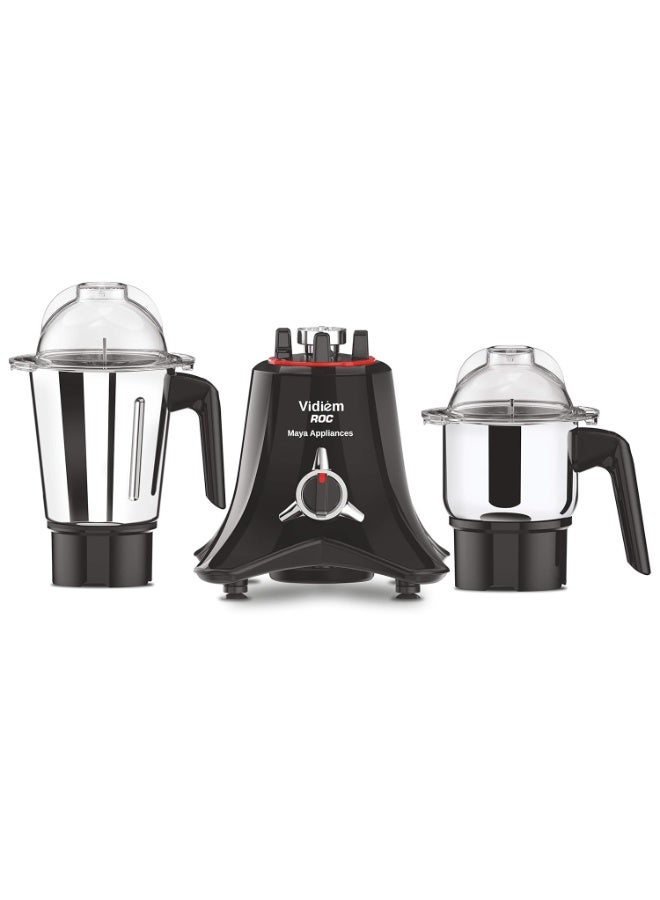 فيديم Vidiem Jumbo Mix Pro 1000W Mixer Grinder (Black) | 3 Leakproof Jars | Self-Locking Jars for Wet & Dry Grinding | Double Lid Lock | 1-Year Warranty | Heavy-Duty Motor - Image 1
